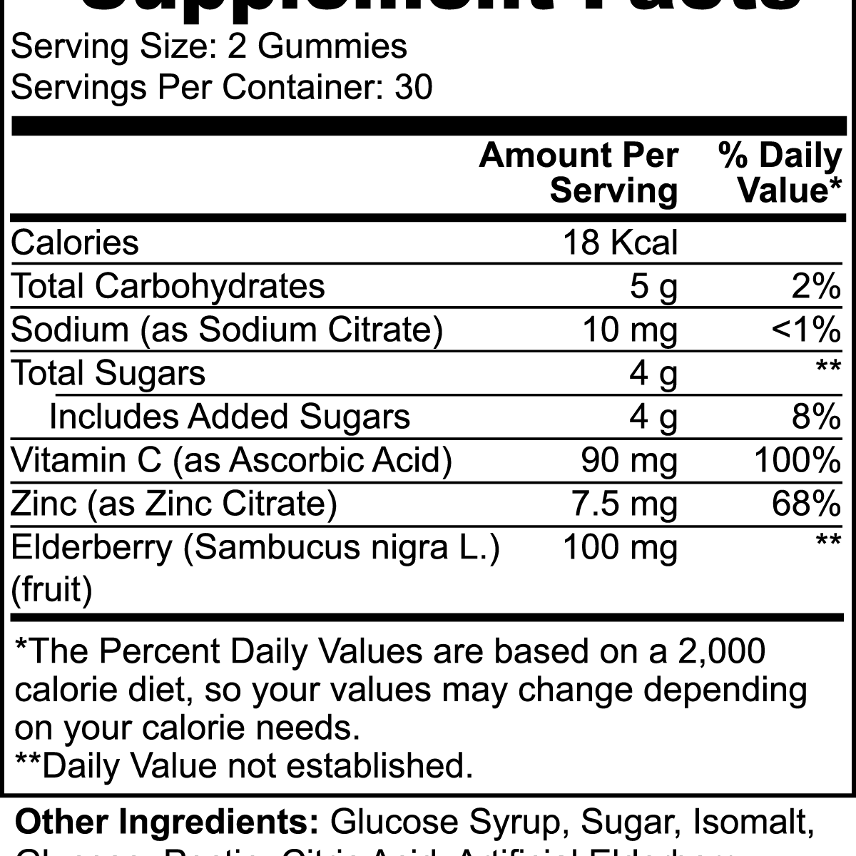 Elderberry & Vitamin C Gummies